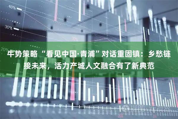 牛势策略 “看见中国·青浦”对话重固镇：乡愁链接未来，活力产城人文融合有了新典范