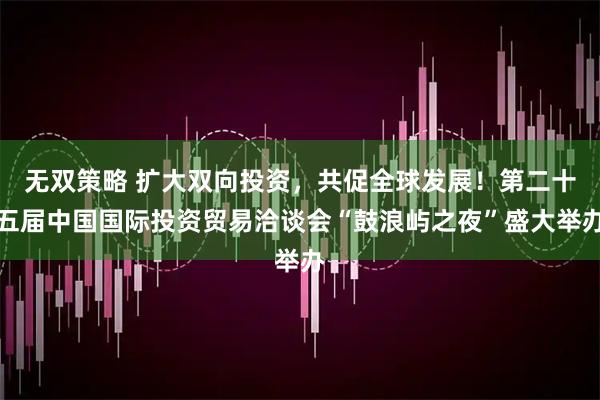 无双策略 扩大双向投资，共促全球发展！第二十五届中国国际投资贸易洽谈会“鼓浪屿之夜”盛大举办