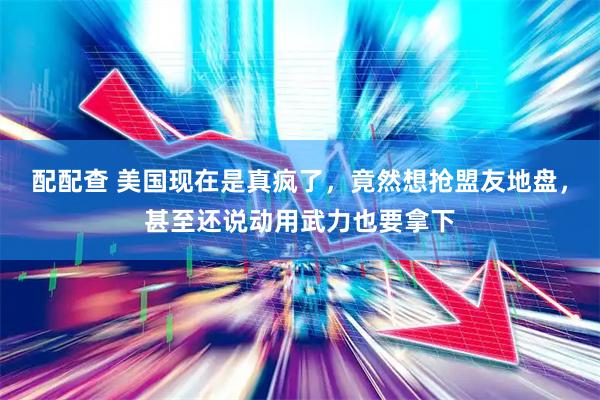 配配查 美国现在是真疯了，竟然想抢盟友地盘，甚至还说动用武力也要拿下